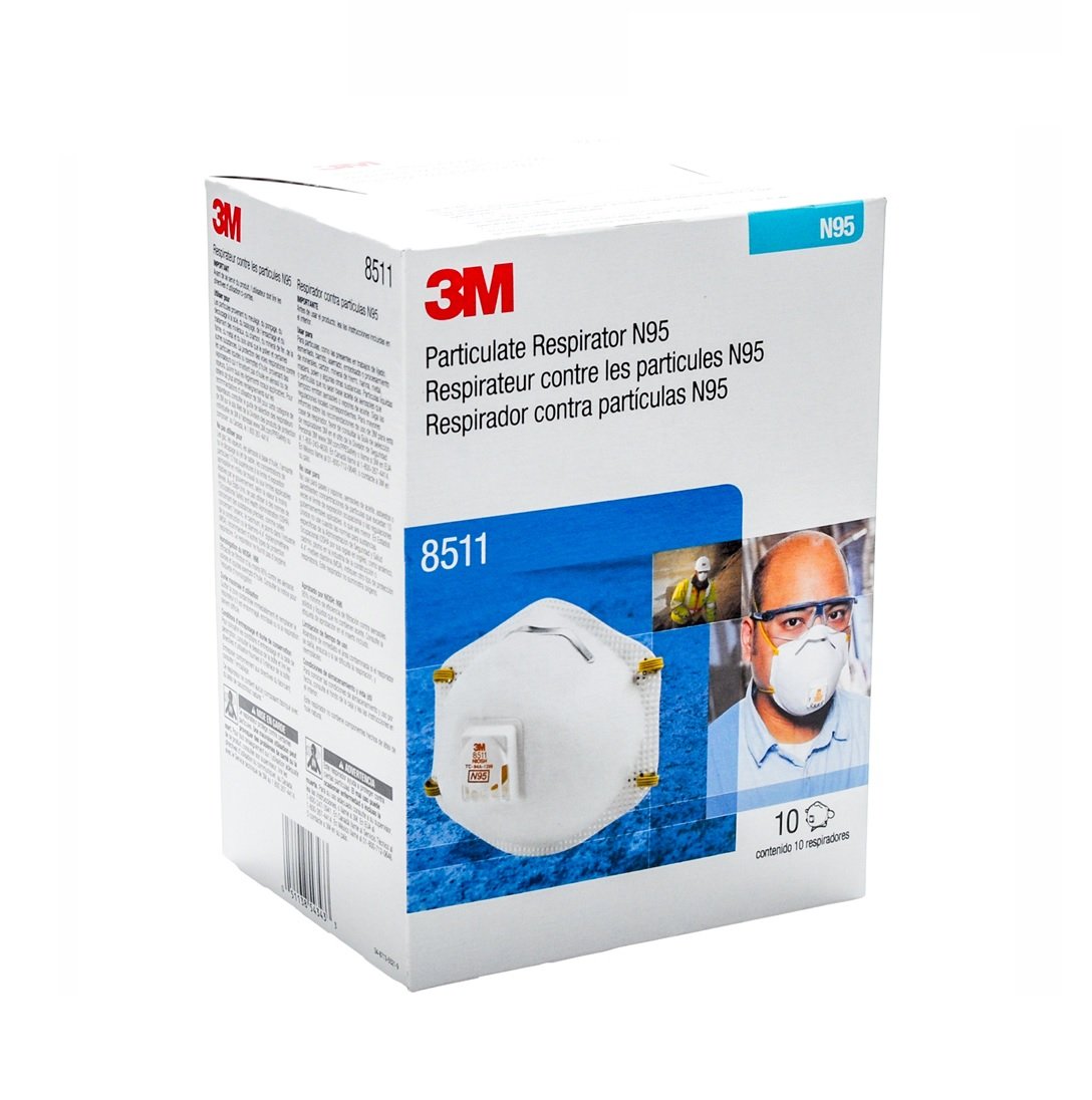 RESPIRADOR 3M 8511, N95 CON VÁLVULA DE EXHALACIÓN